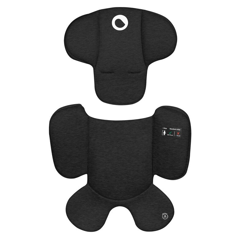 Scoica auto, Lionelo, Moxie, i-Size, 40-87 cm, Tetiera reglabila, intarita cu spuma de memorie, Carcasa ventilata, Din bambus, Protectie avansata, Conform cu R129, Negru