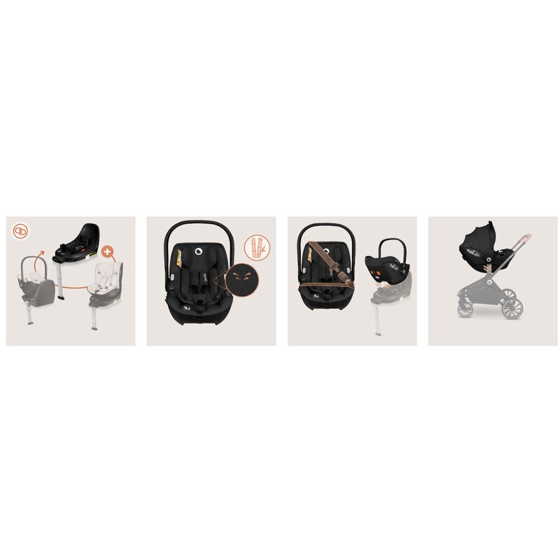 Scoica auto Lionelo Moxie i-Size Negru