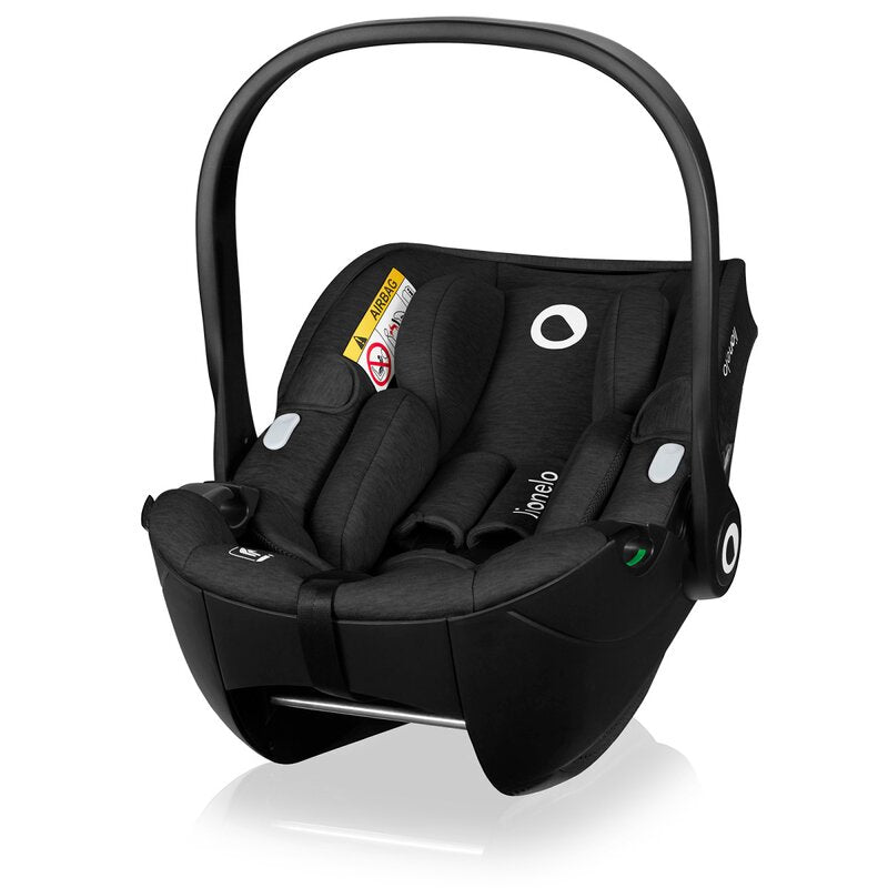 Scoica auto, Lionelo, Moxie, i-Size, Include baza rotativa 360 cu picior de fixare, 40-87 cm, Tetiera reglabila, intarita cu spuma de memorie, Carcasa ventilata, Din bambus, Protectie avansata, Confor