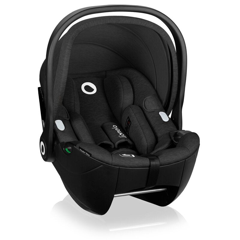 Scoica auto, Lionelo, Moxie, i-Size, Include baza rotativa 360 cu picior de fixare, 40-87 cm, Tetiera reglabila, intarita cu spuma de memorie, Carcasa ventilata, Din bambus, Protectie avansata, Confor