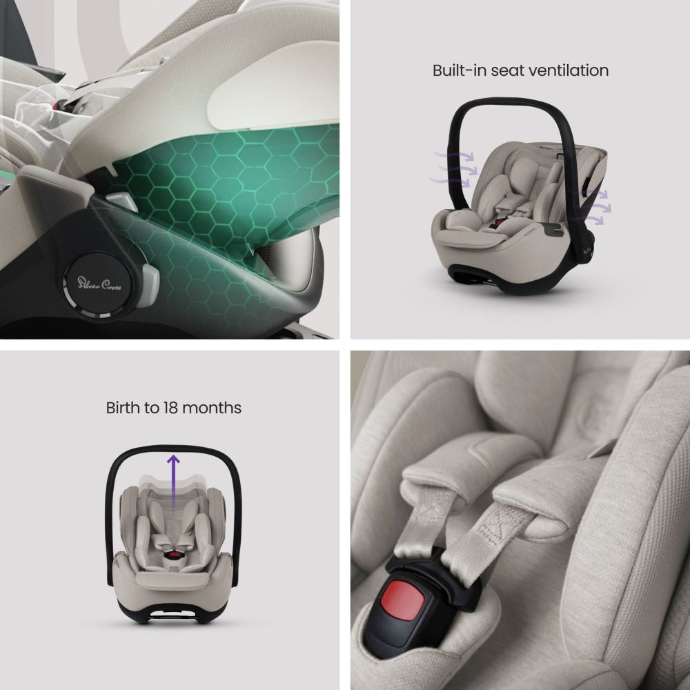 Scoica auto Silver Cross Glide Plus 360 Natural Taupe