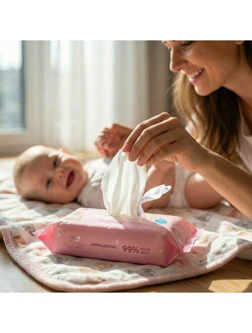 Șervețele Umede Bocioland 99% Apă Purificată Aloe Vera Fără Parfum 60 buc