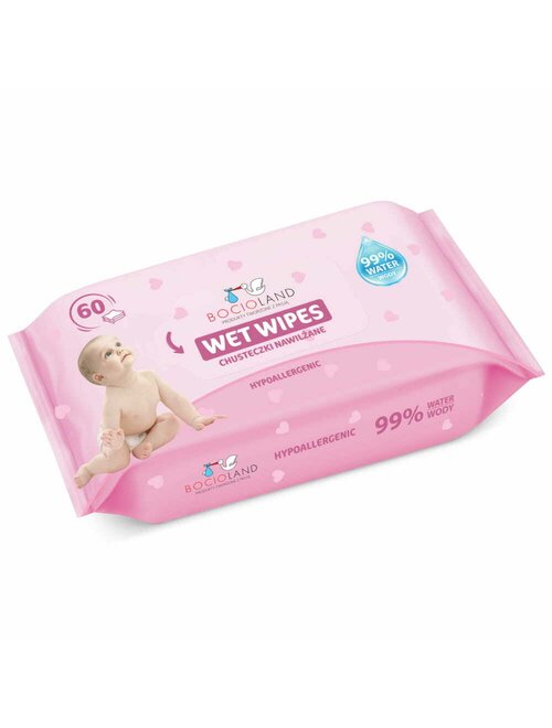 Șervețele Umede Bocioland 99% Apă Purificată Aloe Vera Fără Parfum 60 buc