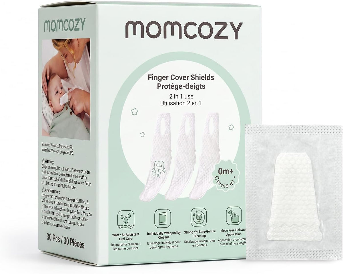 Servetele orale tip degetar pentru bebelusi Momcozy 30 buc