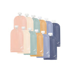 Set 12 pungi reutilizabile pentru hrană Jane, închidere ermetică, 100 sau 200 ml