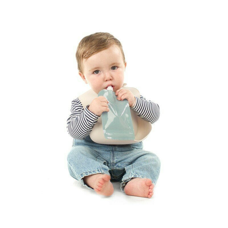 Set 12 pungi reutilizabile, Jane, Pentru hranire, Inchidere ermetica, 10x17 cm, 100 ml, BPA-free si testat LFGB, Multicolor