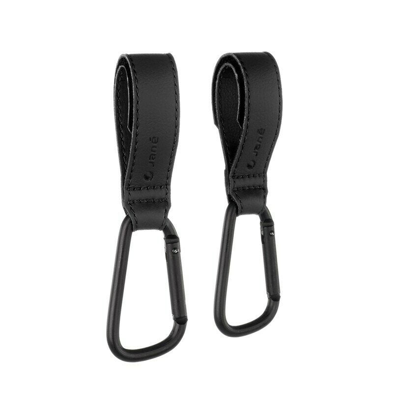Set 2 agatatori pentru carucior, Jane, Fixare pe cadru, multifunctionale, Black