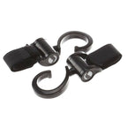 Set 2 cârlige pentru cărucior Jane, Negru