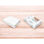 Detaliu Set 2 cearșafuri MimiNu White and Lulu Natural, 90x50cm