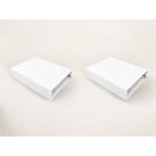 Set 2 cearceafuri cu elastic Qmini 90x50 cm, White – detaliu material