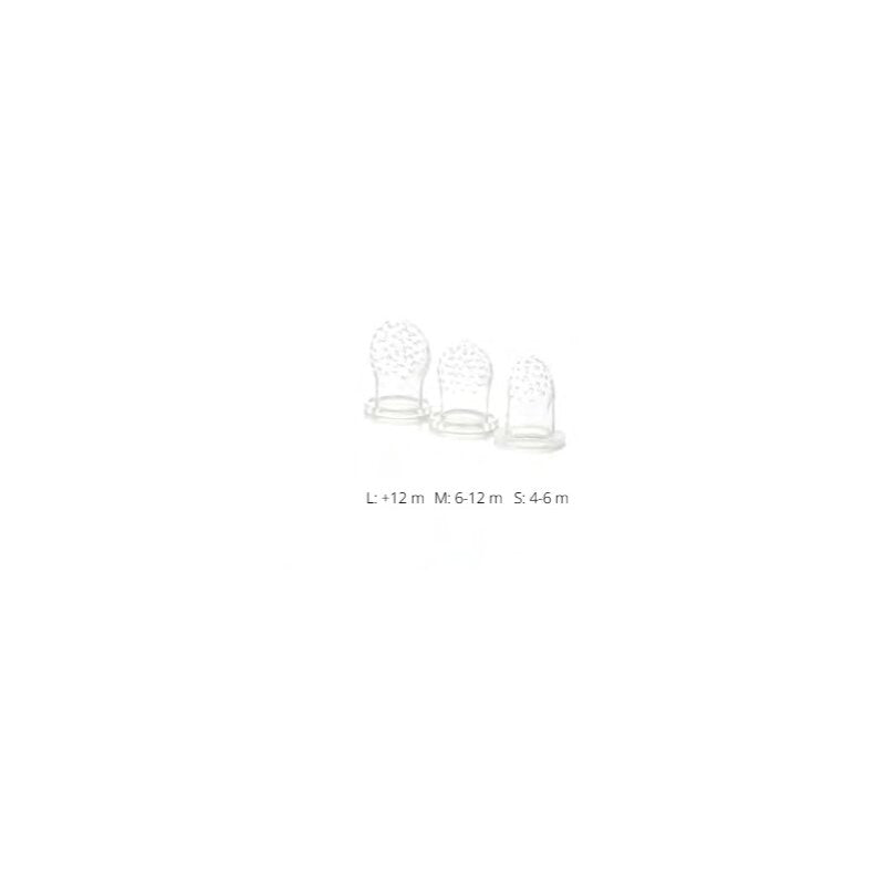 Set 2 dispozitive de hranire, Jane, Pentru fructe si legume, Cu 6 adaptoare din silicon, Fara BPA, 6+ luni, Multicolor