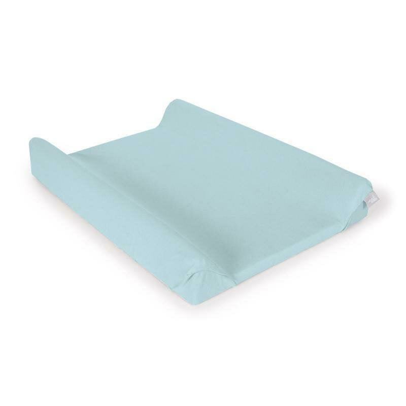 Set 2 huse, Ceba Baby, Pentru saltea de infasat, 50x70 cm, Certificat Oeko-Tex Standard 100, Bumbac, Turquoise/Ecru