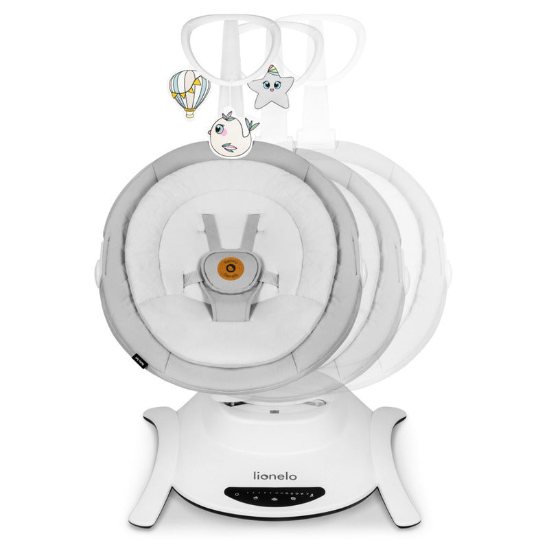 Set balansoar electric si landou Lionelo Bella 2in1, Gri