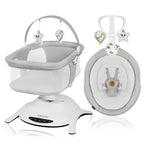 Set balansoar si landou Lionelo Bella 2in1 Gri - vedere laterala