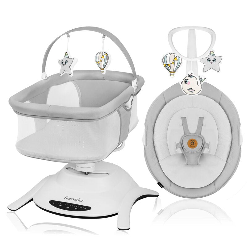 Set balansoar si landou Lionelo Bella 2in1 Gri - vedere laterala