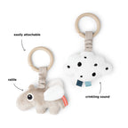 Set 2 jucarii de activitati pentru agatat Done by Deer Happy Clouds Sand, imagine 3