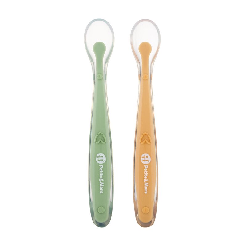 Set 2 lingurițe Petite&Mars Take&Match Verde/Galben - imagine 2