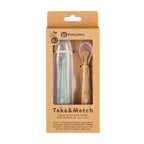 Set 2 lingurițe Petite&Mars Take&Match Verde/Galben - imagine 3