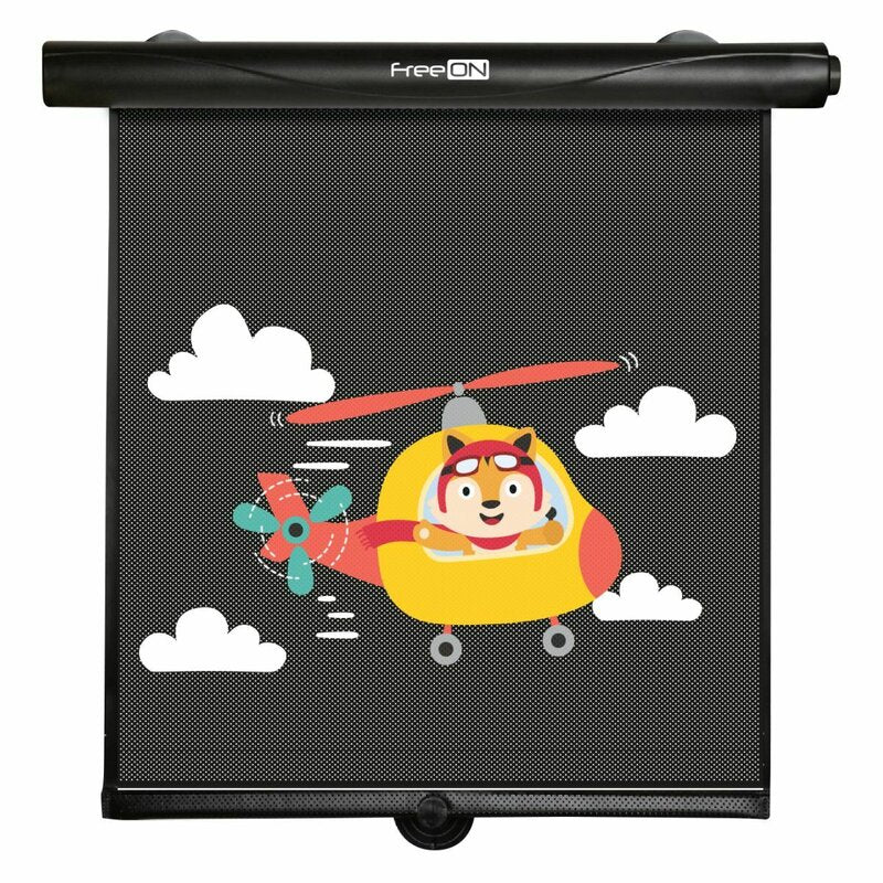 Set 2 parasolare auto retractabile FreeON, negru – fotografia 5 a produsului