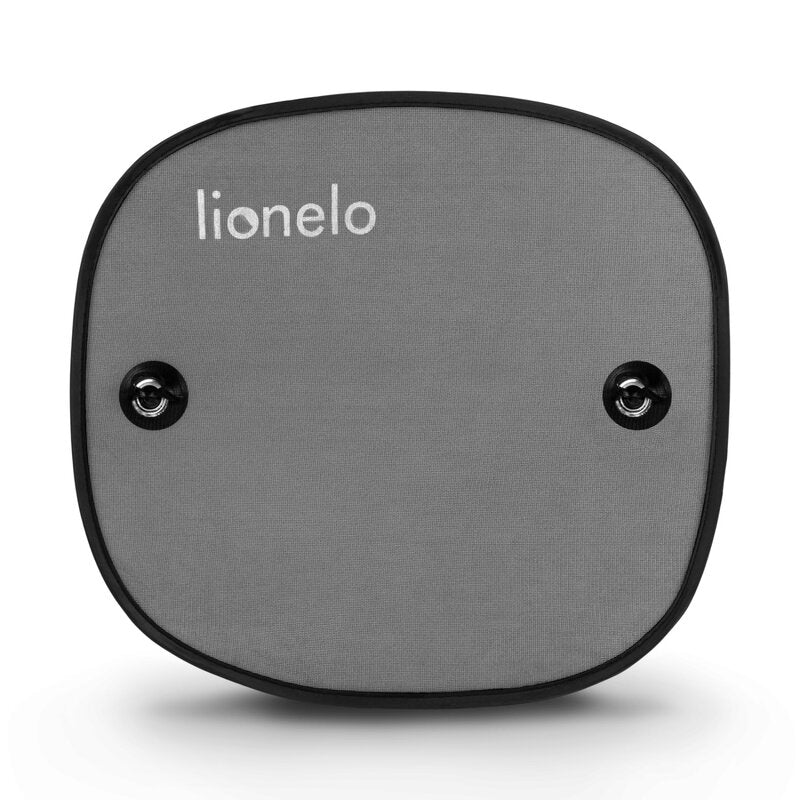 Set 2 parasolare auto, Lionelo, Sunshade, Universal, Cu ventuze, Include saculet depozitare, 44x38 cm, Negru