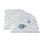 Set 2 parasolare plasă auto Jane Window Sock, acoperire 100%, Lazuli Blue