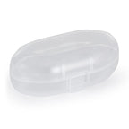 Set 2 periute de dinti pentru deget din silicon Petite&Mars cu cutie de depozitare Roz/Bej, imagine 3