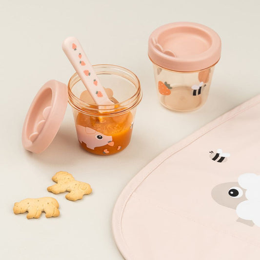 Set 2 recipiente alimente Done by Deer Tiny Farm Powder