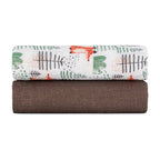 Set 2 scutece Petite&Mars Misty 120x120 Forest Fox, imagine 2