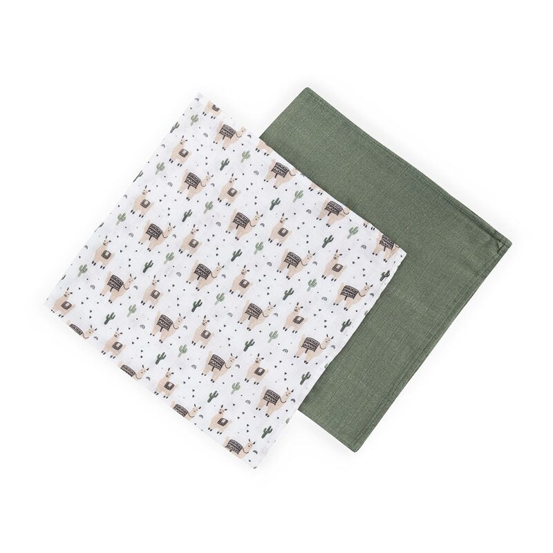 Set 2 scutece Petite&Mars Misty 120x120 Lama Vibes, imagine 2