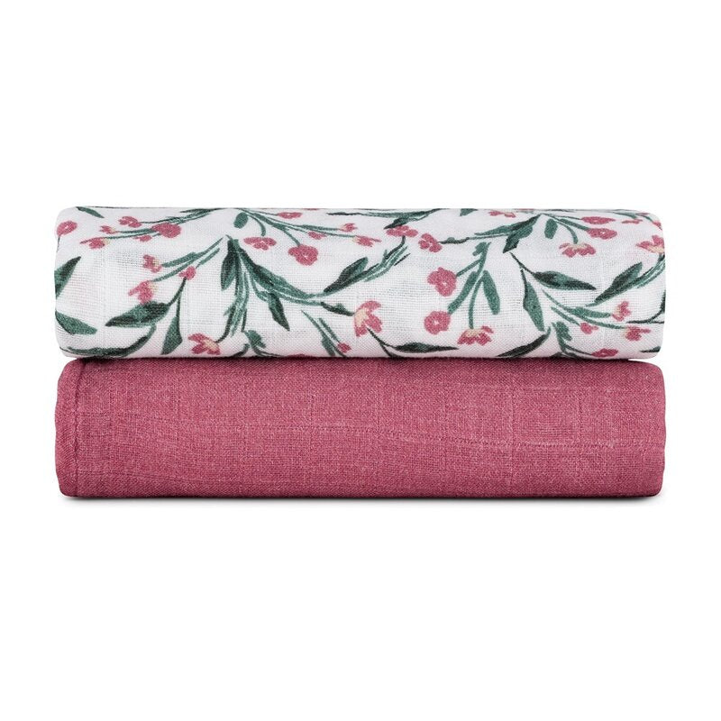 Set 2 scutece Petite&Mars Misty 120x120 Pink Meadow, imagine 3