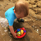 Set 3 animalute de baie si barca plutitoare Playgro Splash and Float Friends
