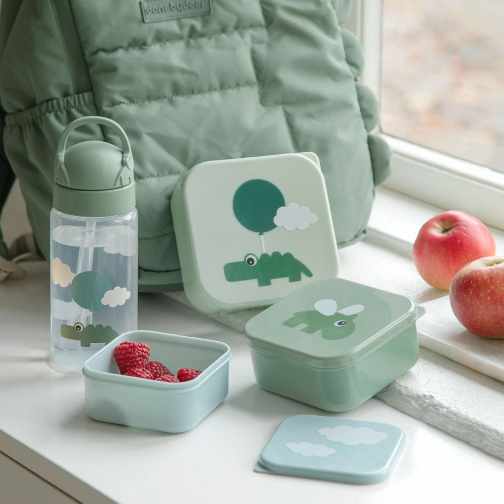 Set 3 caserole pentru gustari Done by Deer Happy Clouds Green