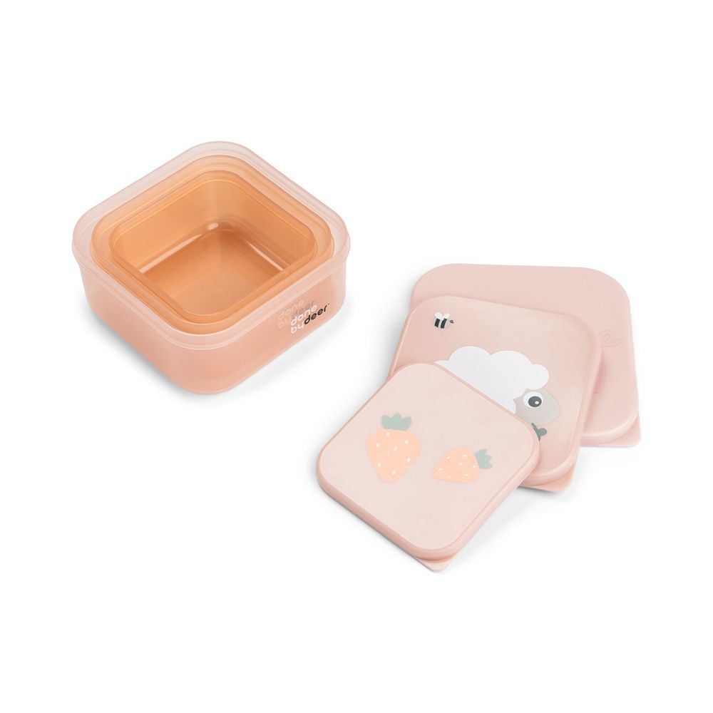 Set 3 caserole pentru gustari Done by Deer Tiny Farm Powder