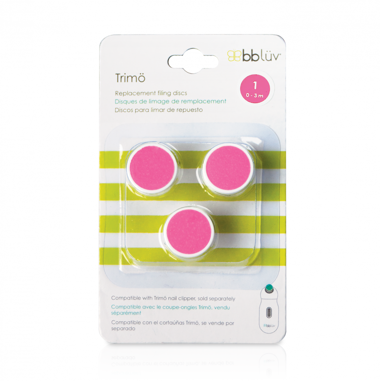 Set 3 discuri etapa 1 (0-3 luni) pentru pilă electrică bbluv Trimo