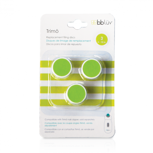 Set capete de rezerva, BBluv, pentru pila electrica, Trimo, A treia etapa, 6-12 luni, Multicolor