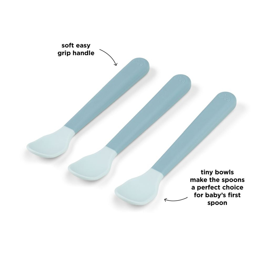 Set 3 lingurite Done by Deer Foodie Easy-Grip Blue