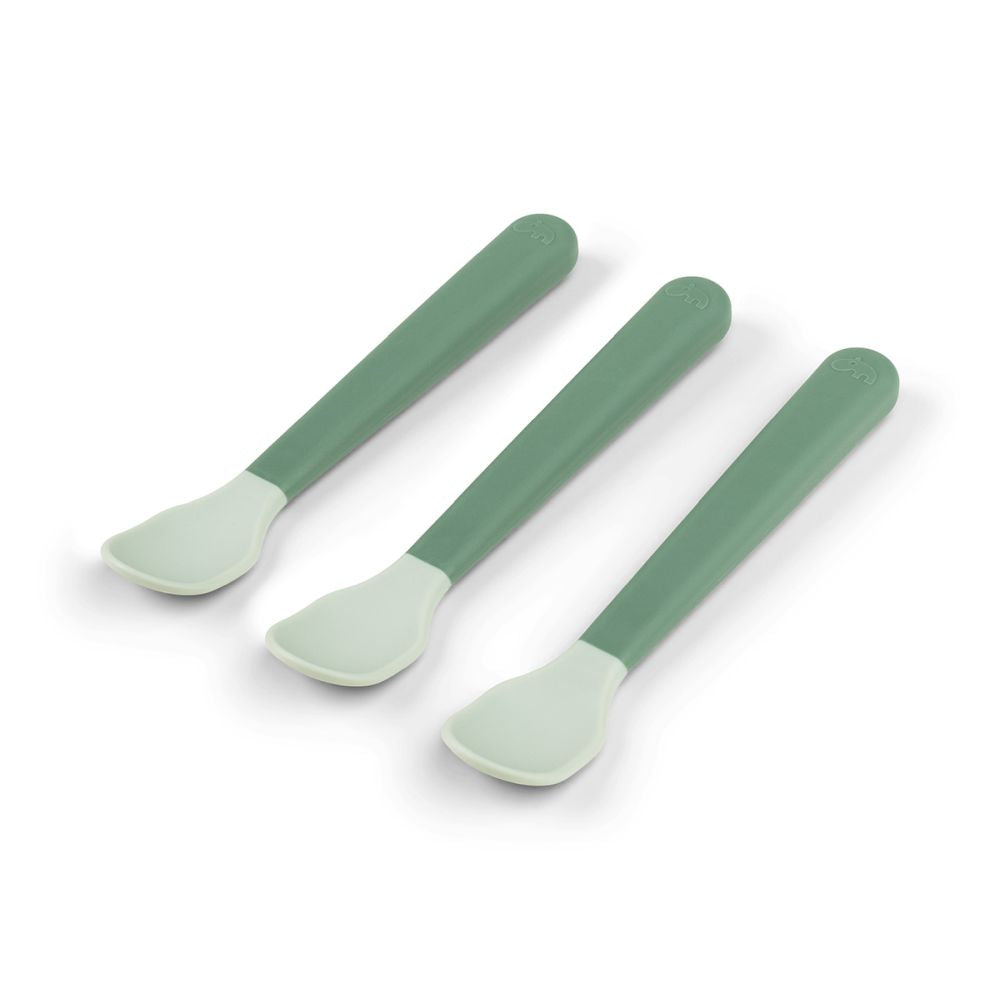 Set 3 lingurite Done by Deer Foodie Easy-Grip Green