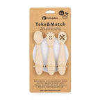 Set 3 lingurite Petite&Mars Take&Match Bej, imagine 2