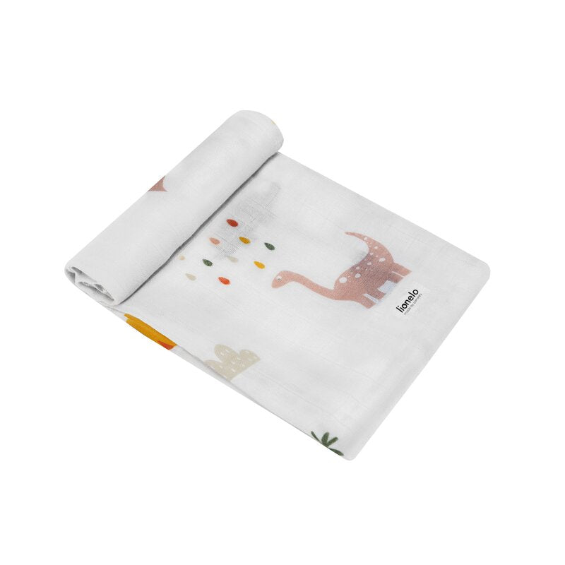 Set 3 museline, Lionelo, Bamboo, Multifunctionale, Din Bambus, 70x70 cm, Dino