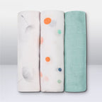 Set 3 museline Lionelo Bamboo Set Dot – trei museline rulate