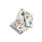 Set 3 museline Qmini 30x30 cm, Botanica și Gri