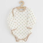 Set 3 body-uri New Baby Classic II Uni 62, Bej – body-ul cu steluțe