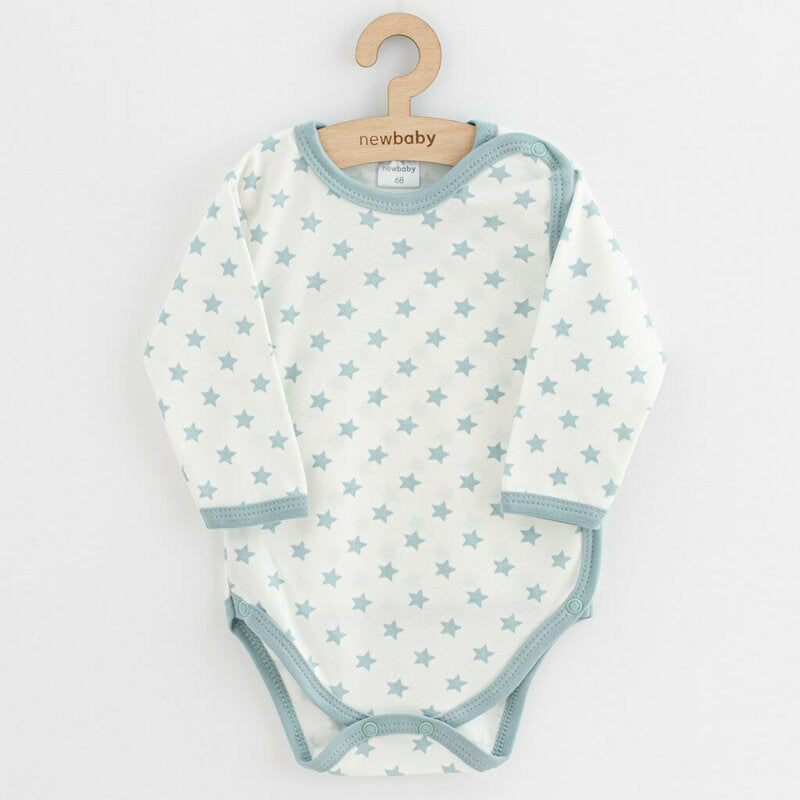 Set 3 body-uri New Baby Classic II Uni 62, Menta – body-ul cu steluțe