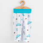 Set 3 pantalonasi New Baby Classic II 56, Albastru – perechea cu mașinuțe
