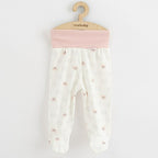 Set 3 pantalonasi New Baby Classic II 56, Roz – perechea albă cu imprimeu