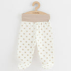 Set 3 pantalonasi New Baby Classic II 62, Bej – perechea cu steluțe