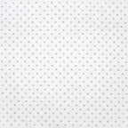 Baby nest New Baby Luxury Minky Heart 75x55 cm, Alb – detaliu al imprimeului cu buline