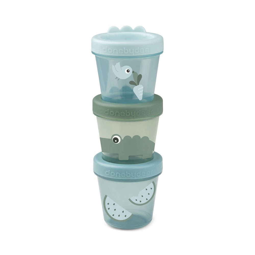 Set 3 recipiente alimente Done by Deer Croco Green