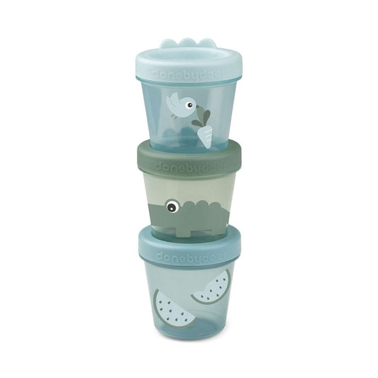 Set 3 recipiente alimente Done by Deer Croco Green