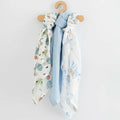 Set 3 scutece, New Baby, Multifunctionale, Din bumbac 100%, Material certificate Oeko Tex Standard 100, 70x80 cm, Multicolor, Boy